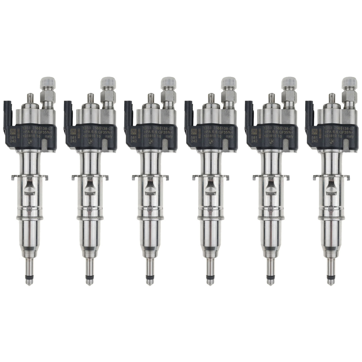 6x Einspritzdüse Einspritzventil 13537585261 13537565138-07 BMW Benzin