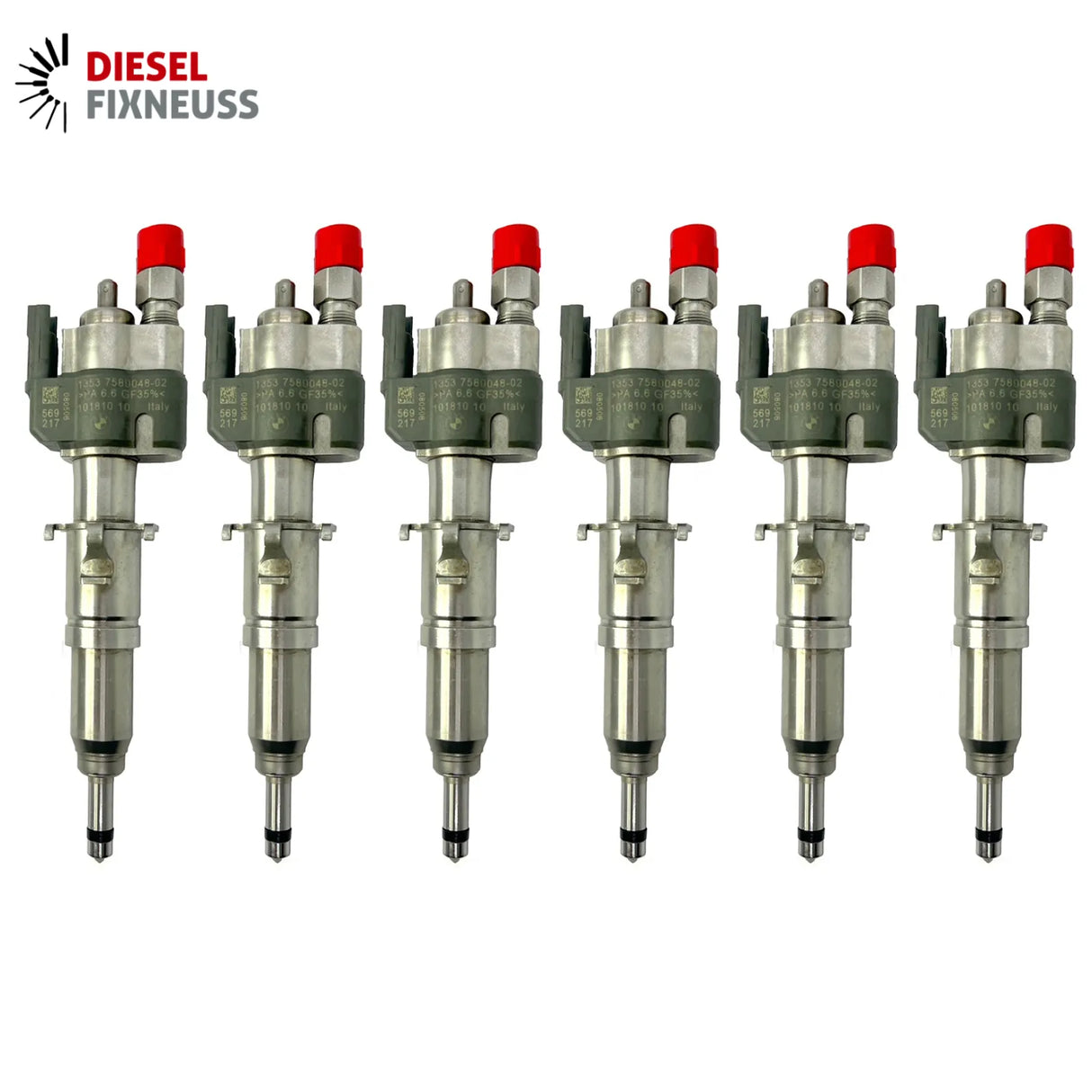 6x Fuel Injector BMW 1/3/5 Series | Part No: 13537589048-02/13537565138 Benzin | Compatible with N45/N43/N53 Engines | Includes Copper Ring, O-Ring, Test Report | 1-Year Unlimited Mileage Warranty