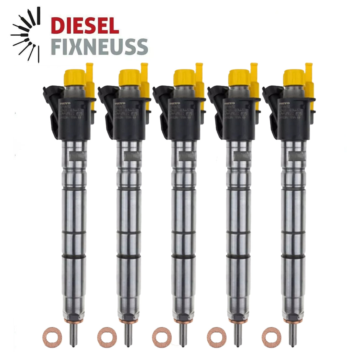 5x Volvo 2.4 D Injecteur 0445116016 0986435393