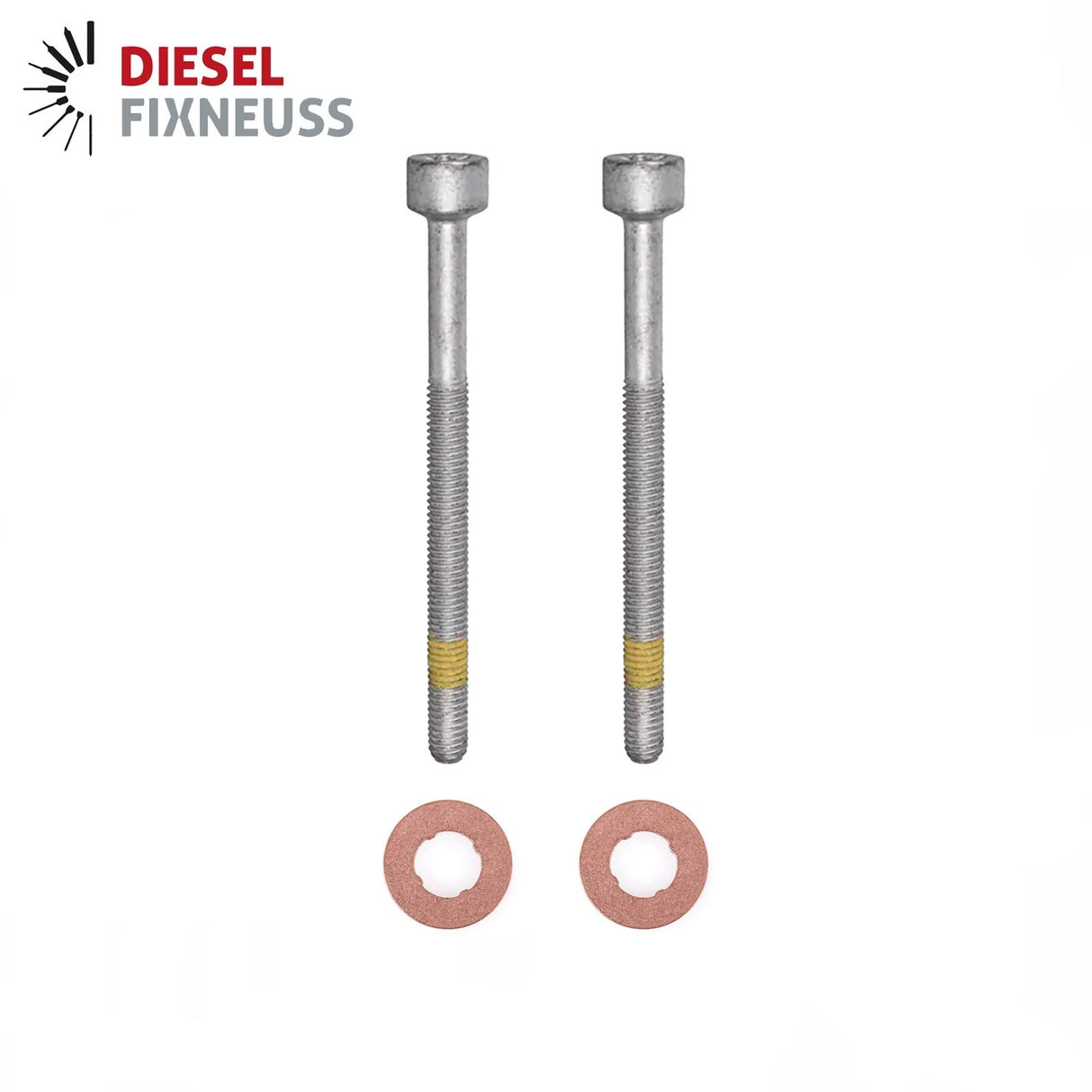 2x Zylinderschraube und 15×7.15×2.0 mm Dichtringe Einspritzdüse für Mercedes