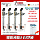 4x Injecteur 03L130277B Siemens VW Moteur CAYA 1,6 TDI Continental CAYB 5WS40539