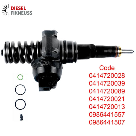 4x Pumpe Düse Einheit Einspritzdüse 0414720039 AUDI SEAT SKODA VW 0414720021