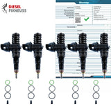 5x Einspritzdüse Bosch Injektor Pumpedüse 0414720310 VW T5 2.5TDI