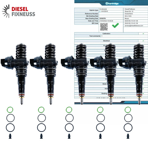 5x Pumpe Düse Einheit Einspritzdüse 0414720310 070130073R 070130073RX BNZ TDI