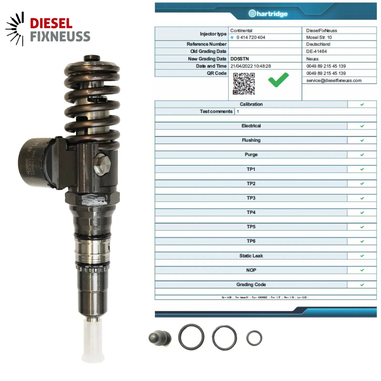 Pumpe Düse Einheit 0414720404 VW SEAT AUDI SKODA 2,0 TDI BKD 03G130073G GX