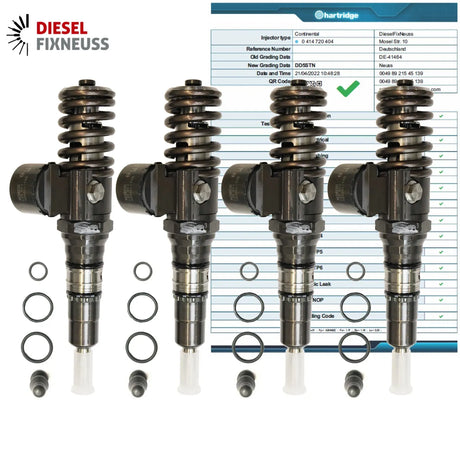 4x VW 2.0 Tdi 103KW Bkd Blb Lpp Bmm Pompe Buse Élément 03G130073G Remis à Neuf