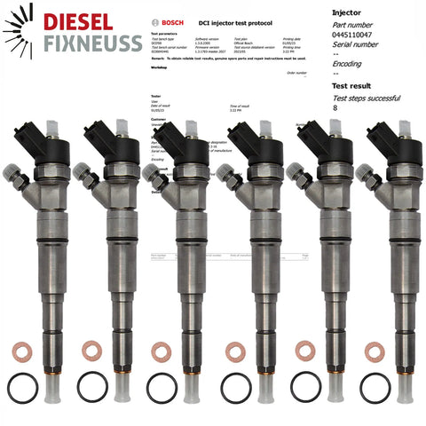 6x Injektor Einspritzdüse Bosch BMW 330d E46 530d E39 X5 E53 0445110047