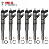 6x Einspritzdüse 0445110131 Injektor BMW E46 320d (150PS) 330d 330xd (204PS)