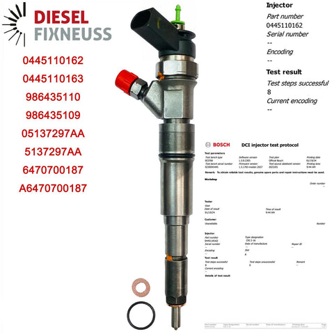 Injecteur Mercedes-Benz BOSCH 0445110163 Révision générale