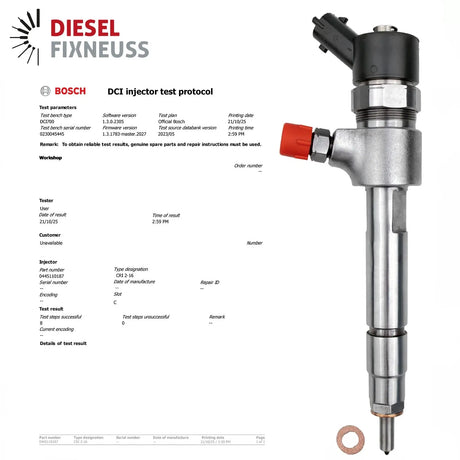 Injektor Einspritzdüse Fiat Doblo LANCIA 1.9 JTD 1.9 Bosc 0986435099 0445110187