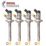 4x Einspritzdüse Ford Peugeot Citroen Mazda 1.6 TDCi / HDi 0445110188 0986435090