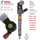 Injektor Einspritzdüse Alfa Opel ASTRA VECTRA SIGNUM ZAFIRA 1,9CDTi 0445110243