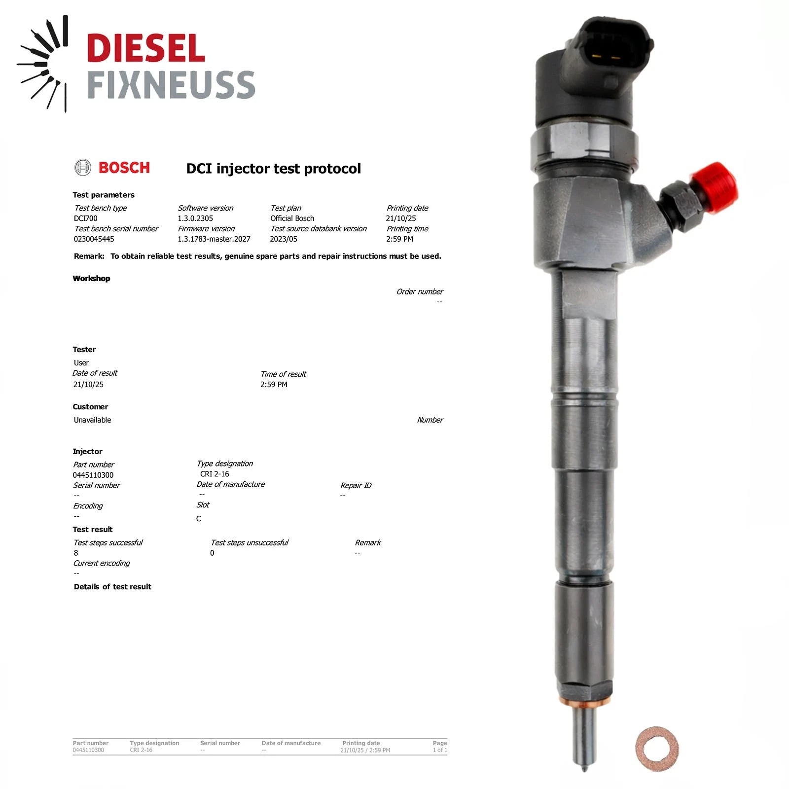 4x 0445110300 Einspritzdüse Injektor Alfa Romeo Fiat Opel Lancia 1.6D 0986435171