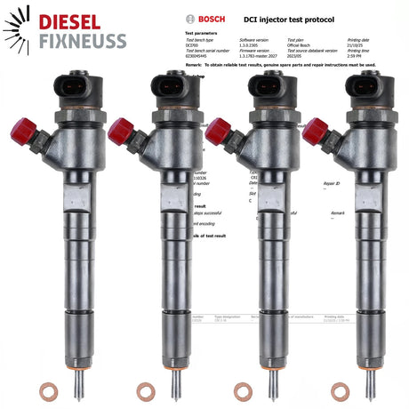 4x Bosch Einspritzdüse 0445110326 Injektor 0986435200 Corsa d B Astra j 1.3 CDTI