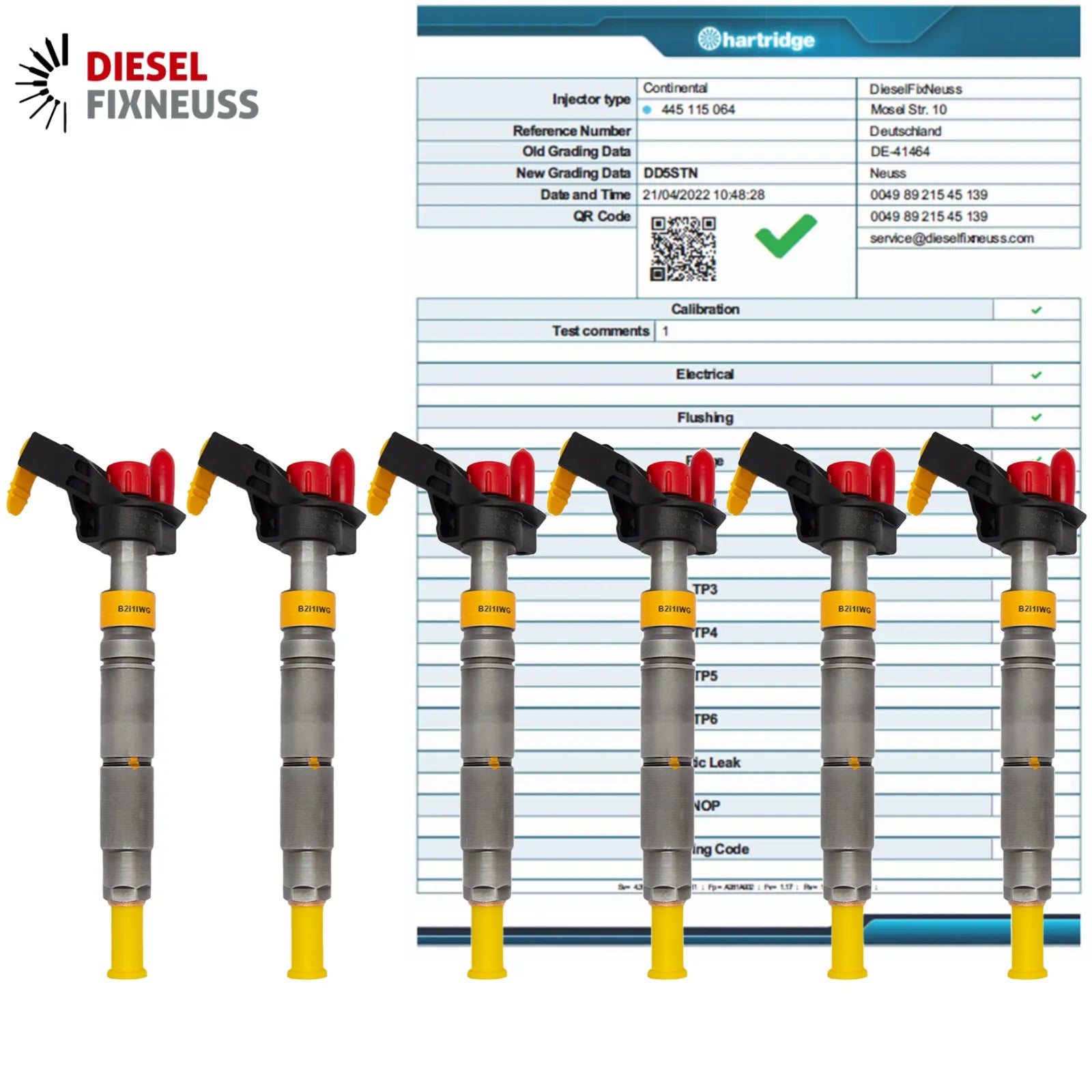 Injecteur Injecteur 6x Mercedes 0445115027 0445115064 A6420701387 0986435355 IMA