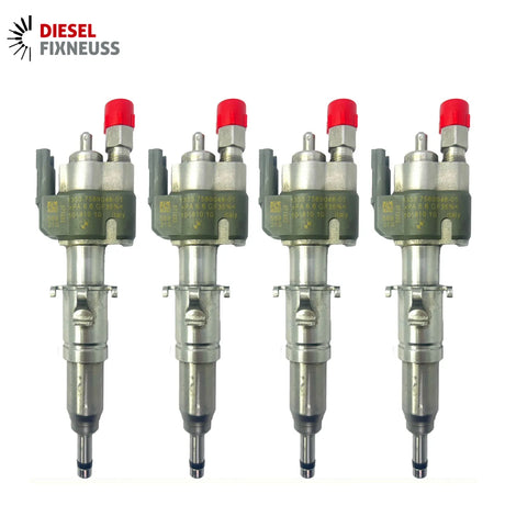 4x Fuel Injector BMW 1/3/5 Series | Part No: 13537589048-01/13537565138 Benzin | Compatible with N45/N43/N53 Engines | Includes Copper Ring, O-Ring, Test Report | 1-Year Unlimited Mileage Warranty
