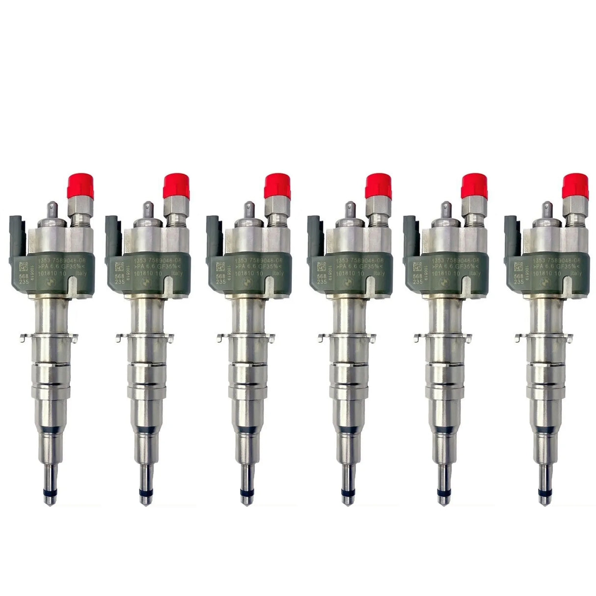 6x Fuel Injector BMW 1/3/5 Series | Part No: 13537589048-08/13537565138 Benzin | Compatible with N45/N43/N53 Engines | Includes Copper Ring, O-Ring, Test Report | 1-Year Unlimited Mileage Warranty