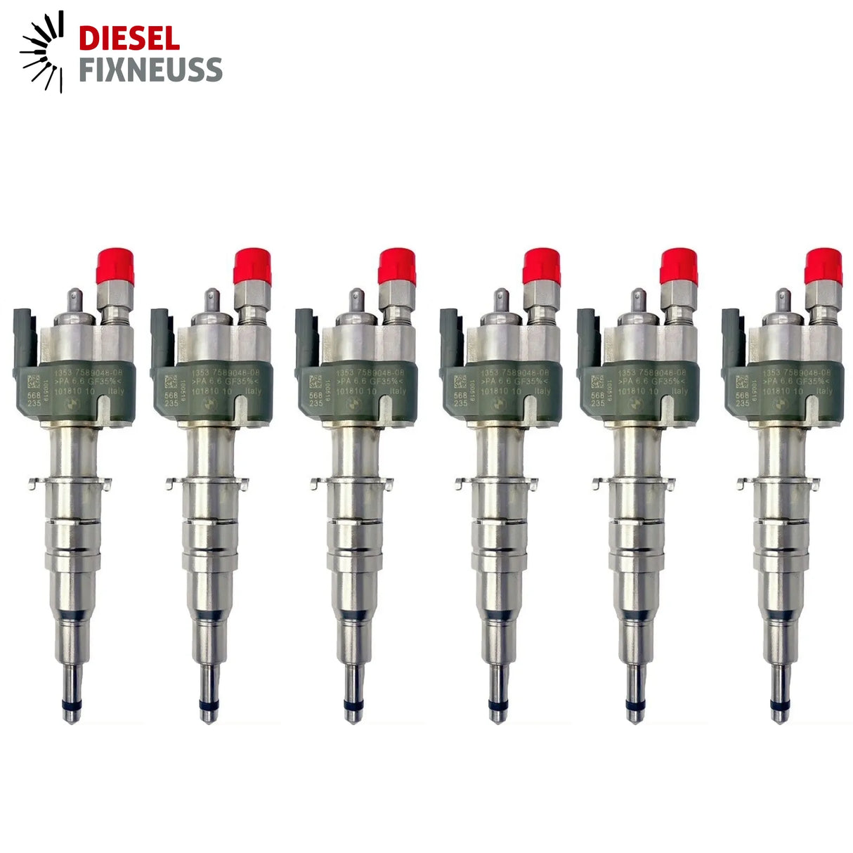 6x Fuel Injector BMW 1/3/5 Series | Part No: 13537589048-08/13537565138 Benzin | Compatible with N45/N43/N53 Engines | Includes Copper Ring, O-Ring, Test Report | 1-Year Unlimited Mileage Warranty