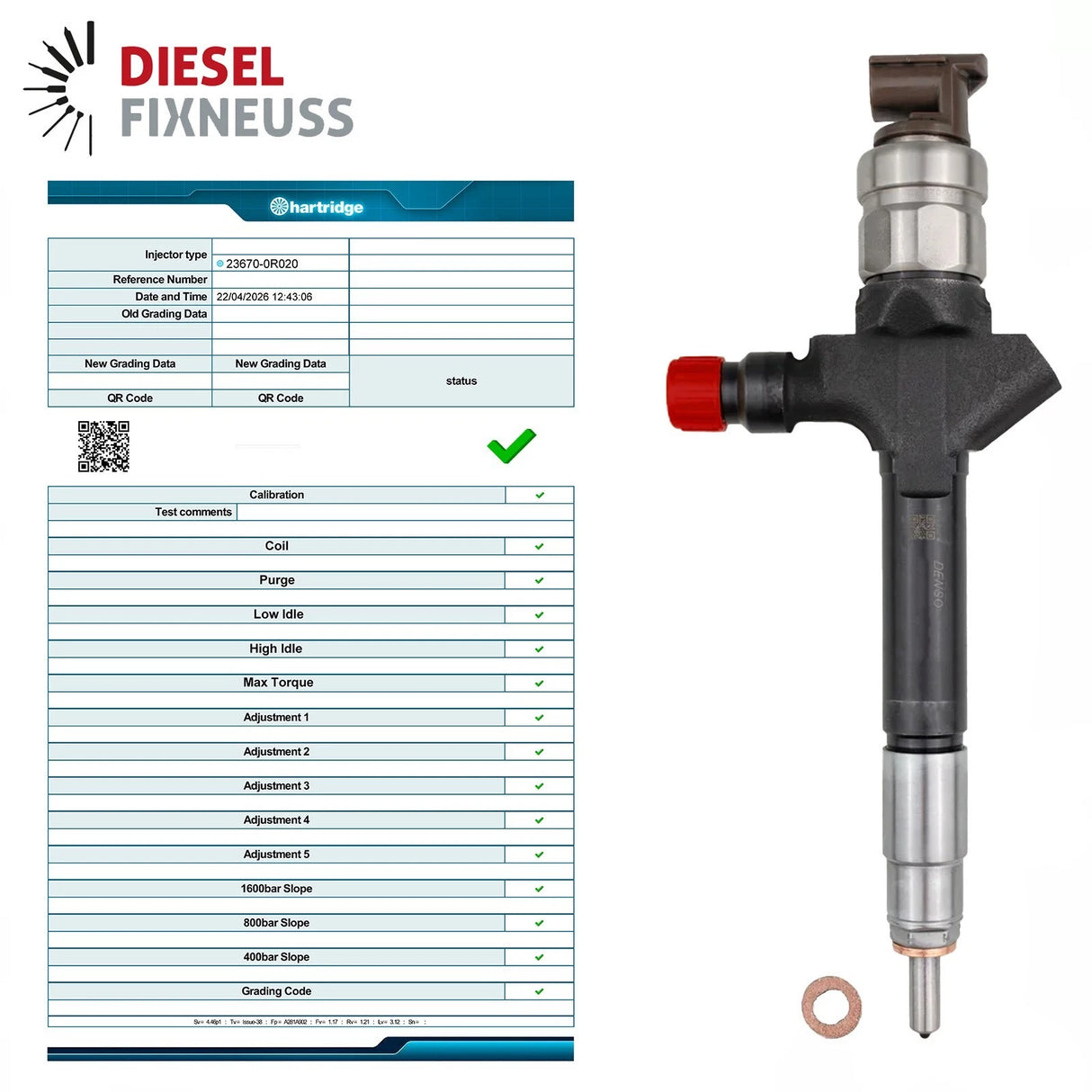 Denso Injektor Einspritzdüse Toyota COROLLA VERSO 2.2D-4D DCRI107640 23670-0R020