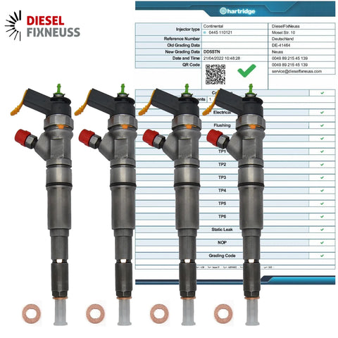 4x Einspritzdüse Injektor A6130700687-0445110121 Mercedes CDI W203-S203-W210-S210