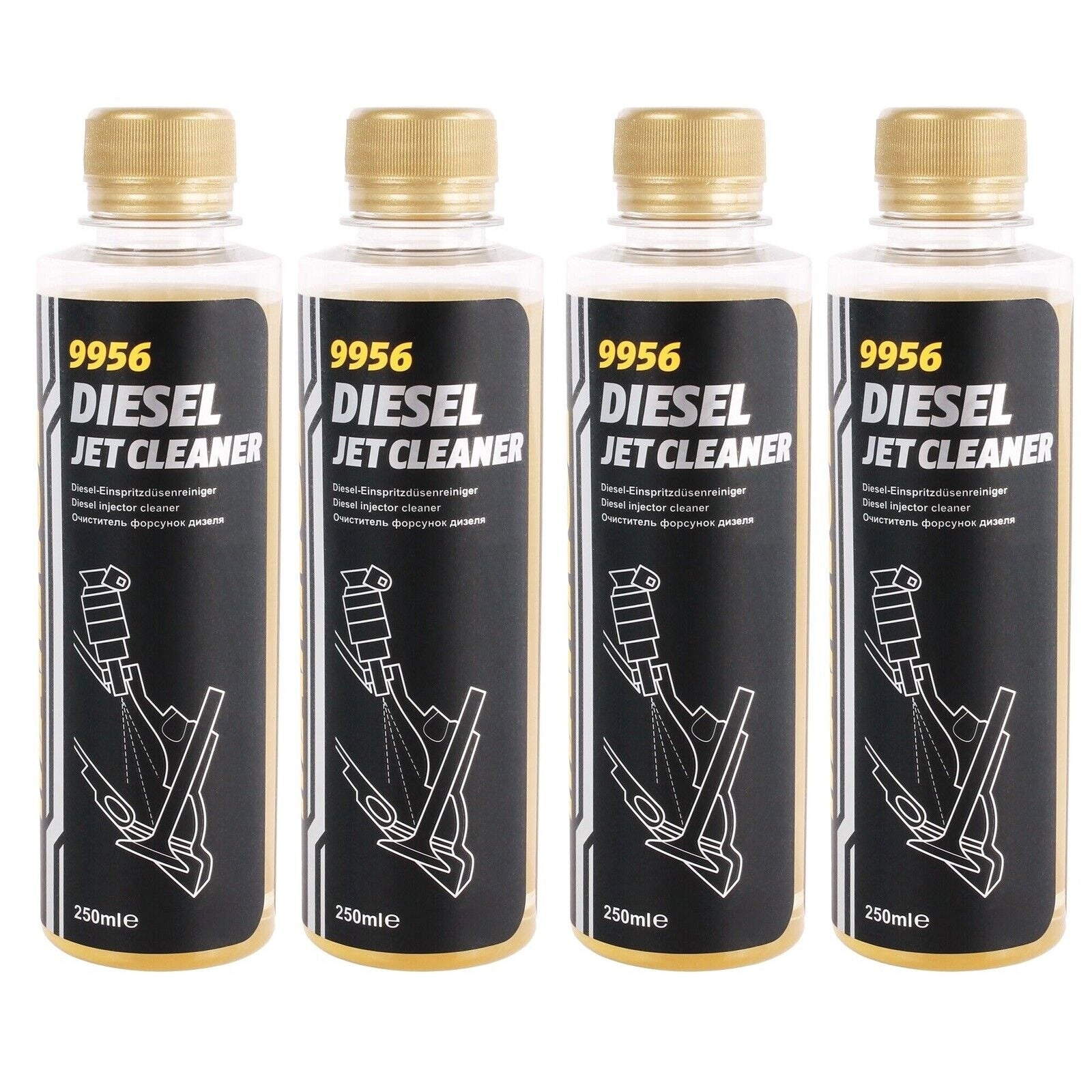 4x 250ml MANNOL DIESEL JET CLEANER EINSPRITZDÜSEN REINIGER INJEKTOR ADDITIV