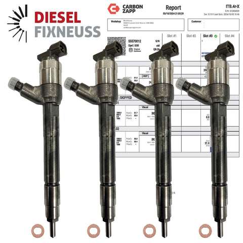 4x Einspritzdüse Denso 295050-0770 EURO 6 Opel Vauxhall 1.6 CDTi 55570012