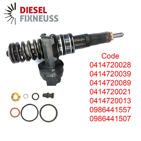 4xBosch Injecteur Pompe Buse Unité Pde 0414720039 038130073AL VAG 1,9TDi Asz