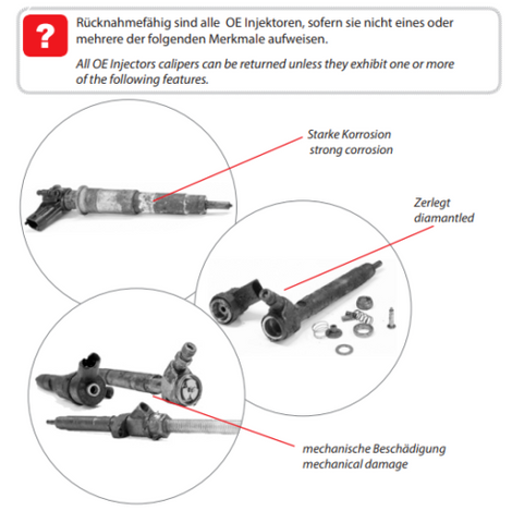 Reinigung Ultraschall Prüfung BMW 1er 3er 5er 6er Einspritzdüse / Injektor