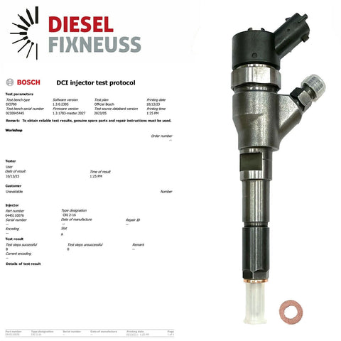 Injecteur Bosch Citroen Fiat Peugeot 2.0 2.2 HDI JTD 0445110076 96400887 1980H7