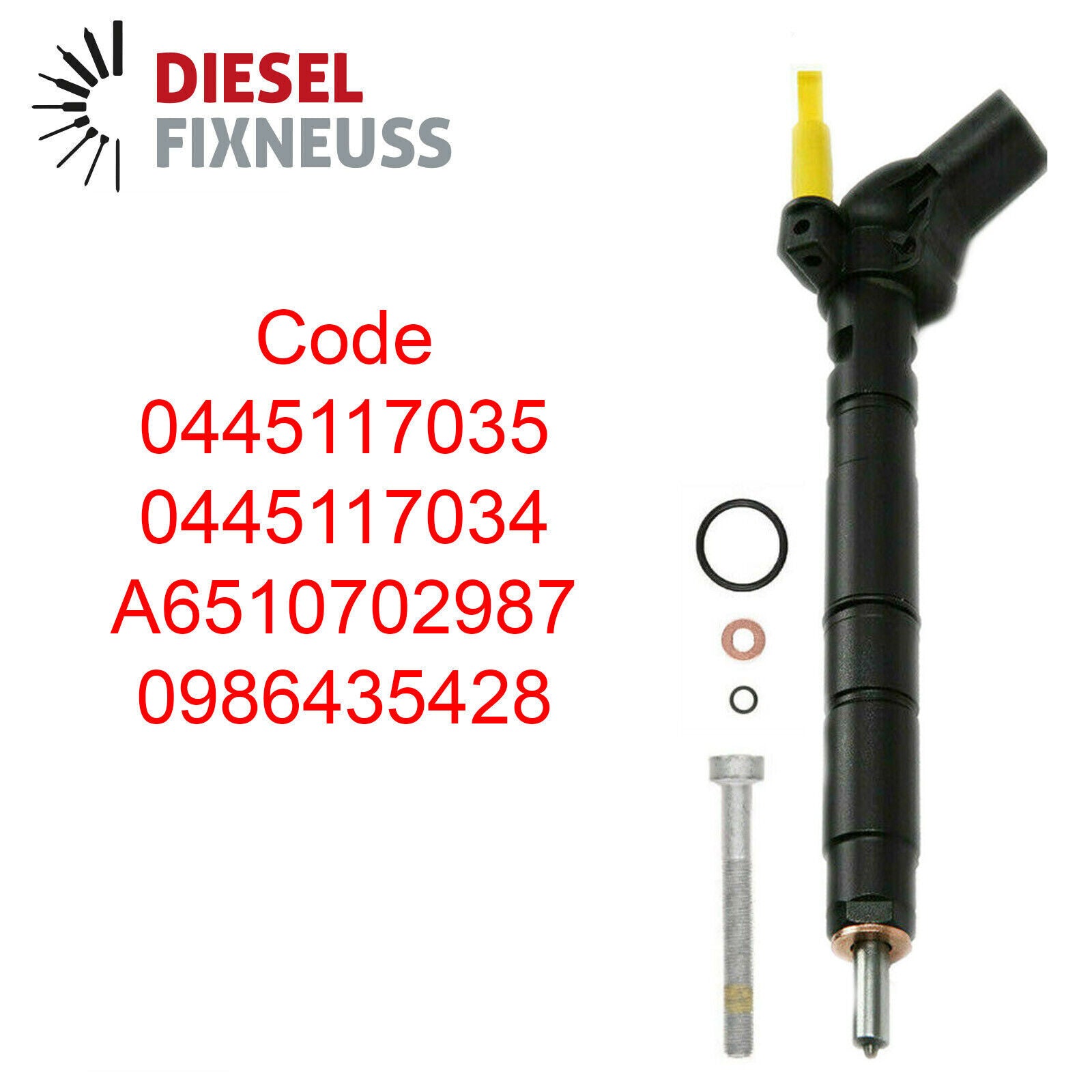 Einspritzdüse Injector 0445117035 A6510702987 MERCEDES A C CLA CLS E GLK 180 