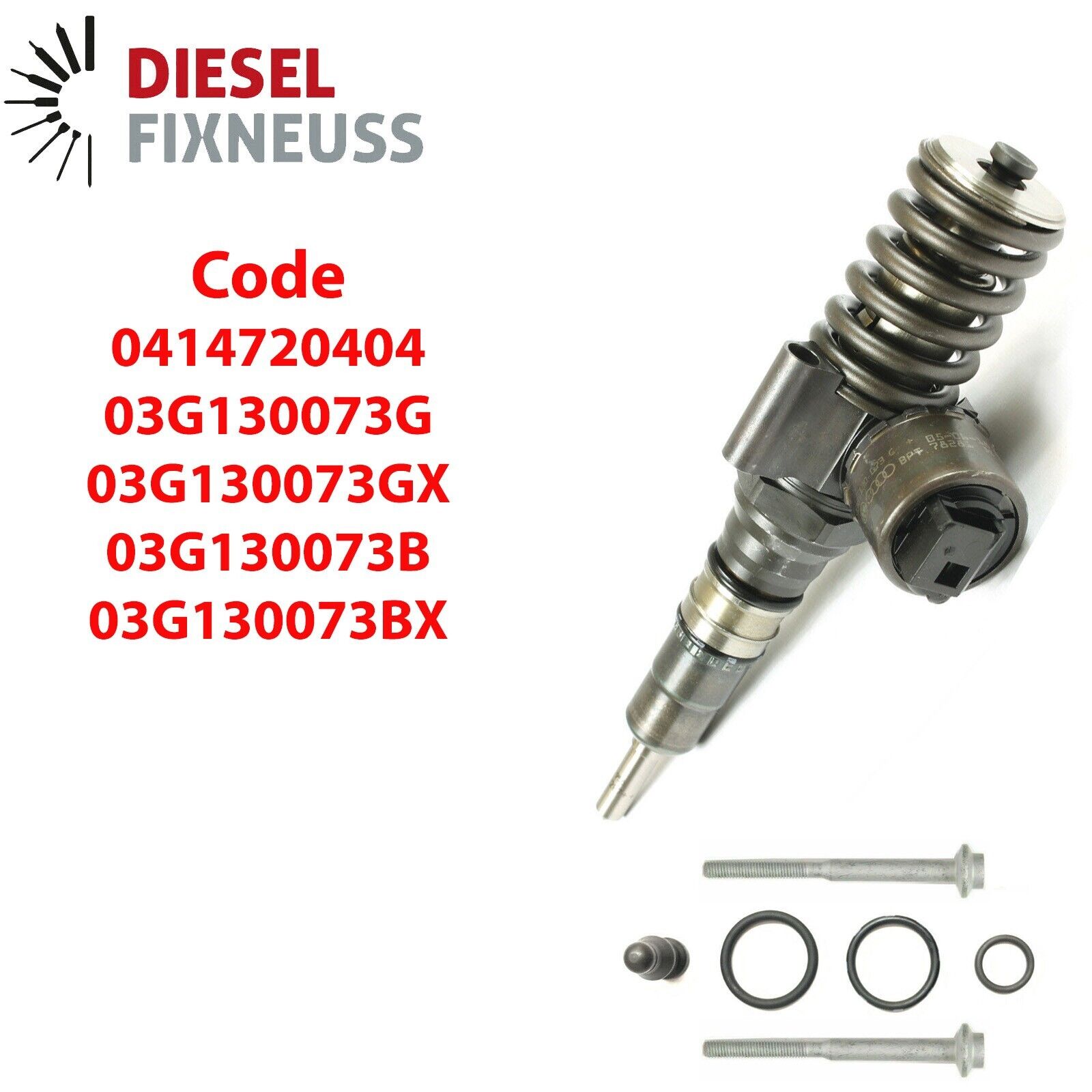 Pumpe Düse Einheit 0414720404 VW SEAT AUDI SKODA 2,0 TDI BKD 03G130073G GX