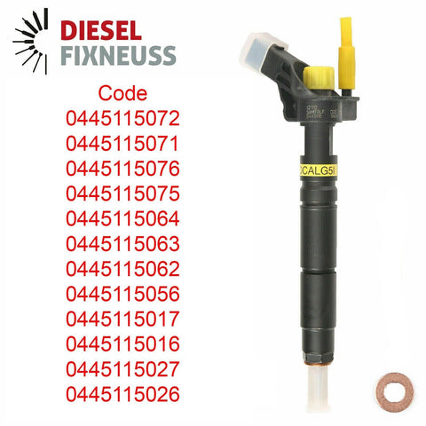 6x Pièce Mercedes Embout D'Injection Injecteur 0445115027 0445115064