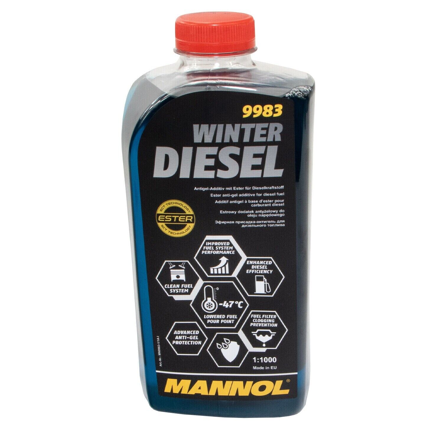 9983 1L Additif carburant diesel hiver MANNOL 9983 Additif fluide ...
