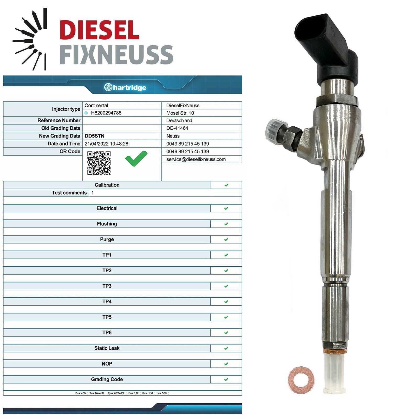 Einspritzdüse Injector Dacia Renault 8200380253 H8200294788 1.5 DCI Siemens