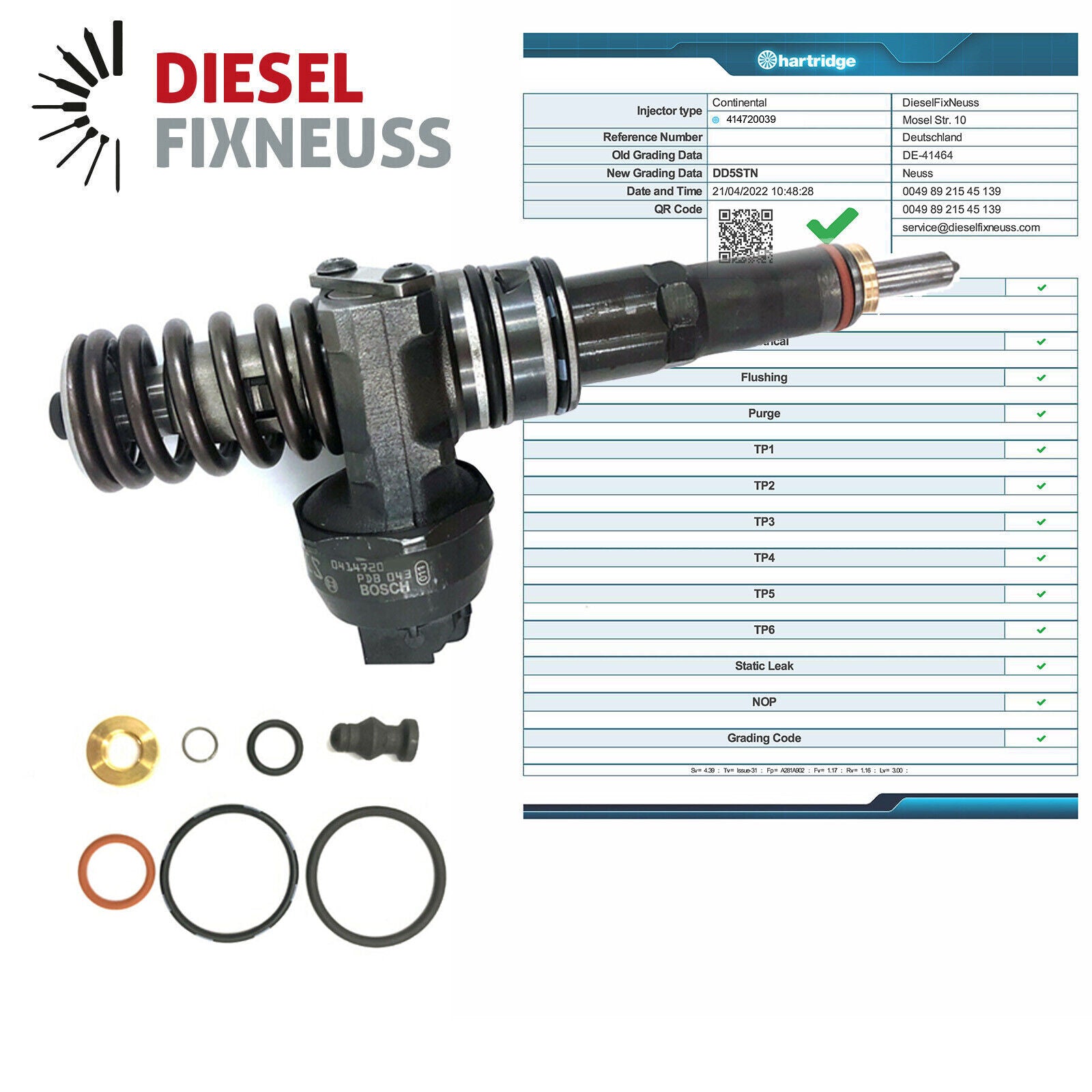 Bosch Pumpe Düse Einheit PDE 0414720039 038130073AL VAG 1,9TDi ASZ ARL AVF