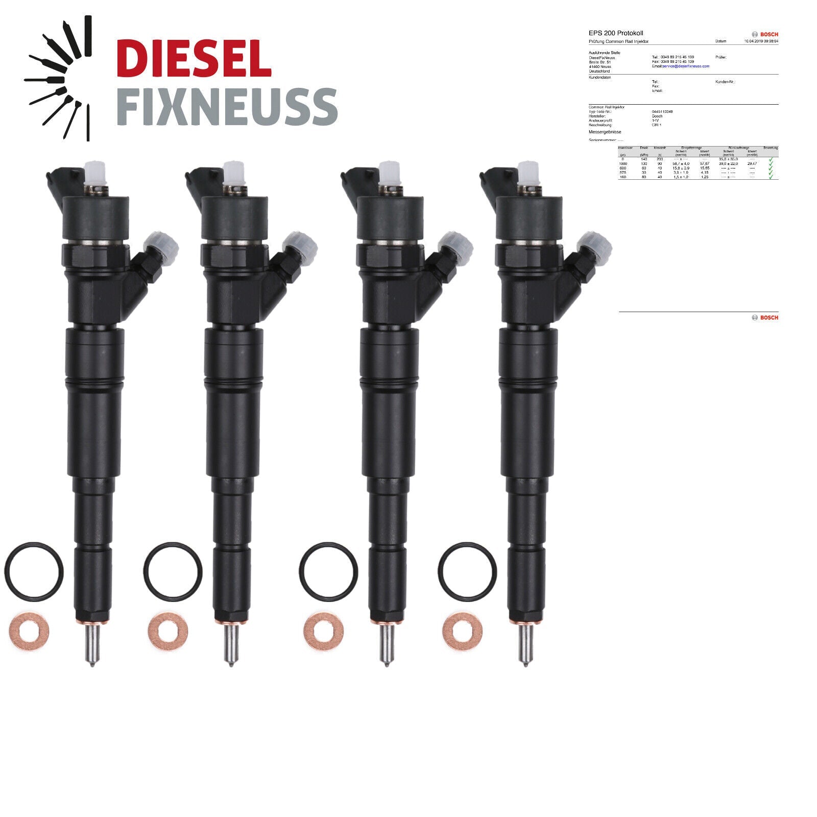 4x Injecteur Land Rover Freelander 2.0 Td4 82/80kw 0445110049 7785983 Injecteur