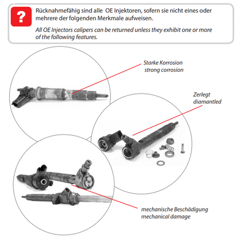 4x Injektor Einspritzdüse Hyundai Terracan 2,9 CRDI 163 PS EJBR02401Z EJBR02901D