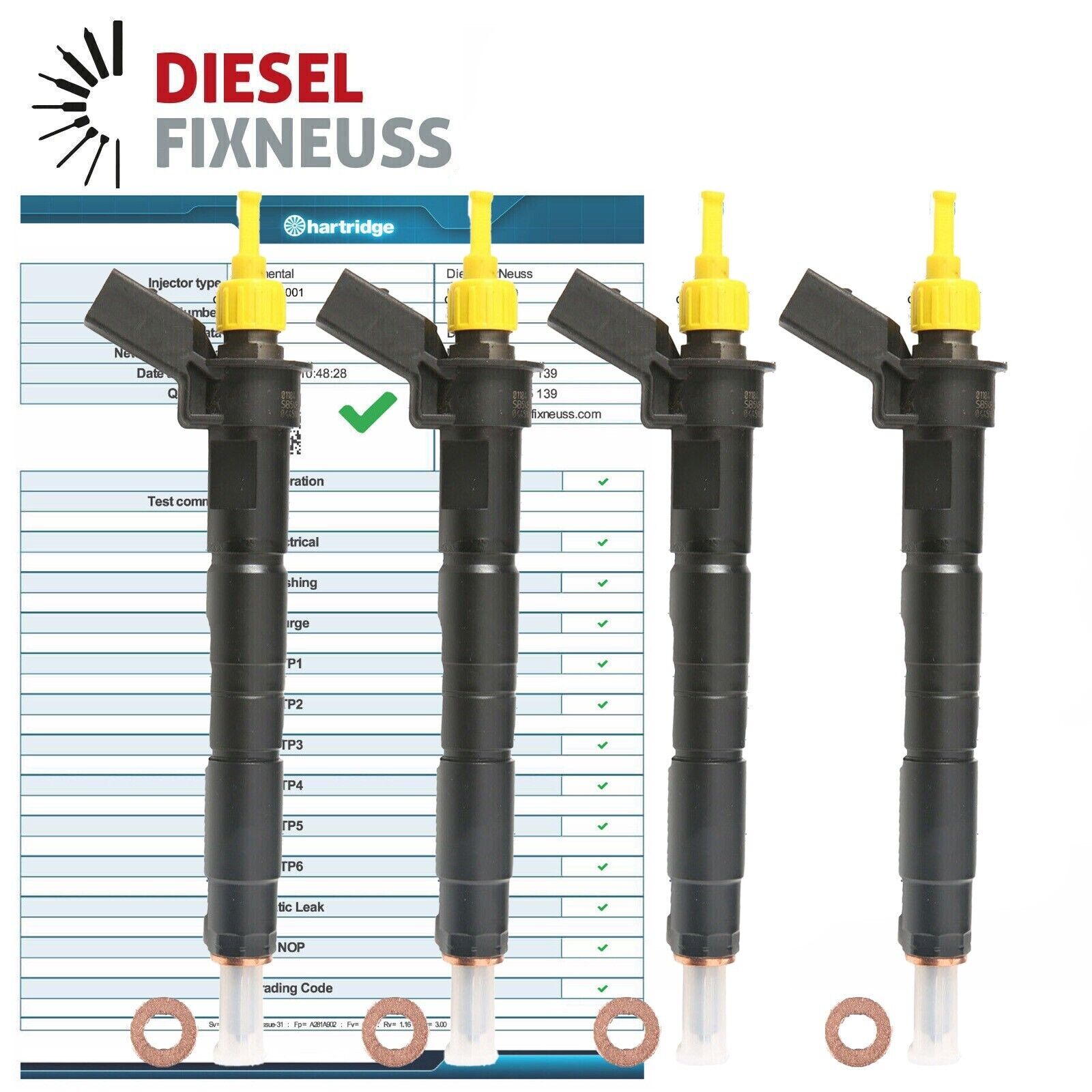 4x Bosch Einspritzdüse 0445116001 Injektor BMW 120d 3er 320d 0986435363