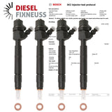 4x Injektor Bosch 0445110258 Hyundai Tucson i30 KIA Ceed Sportage 2.0 CRDi
