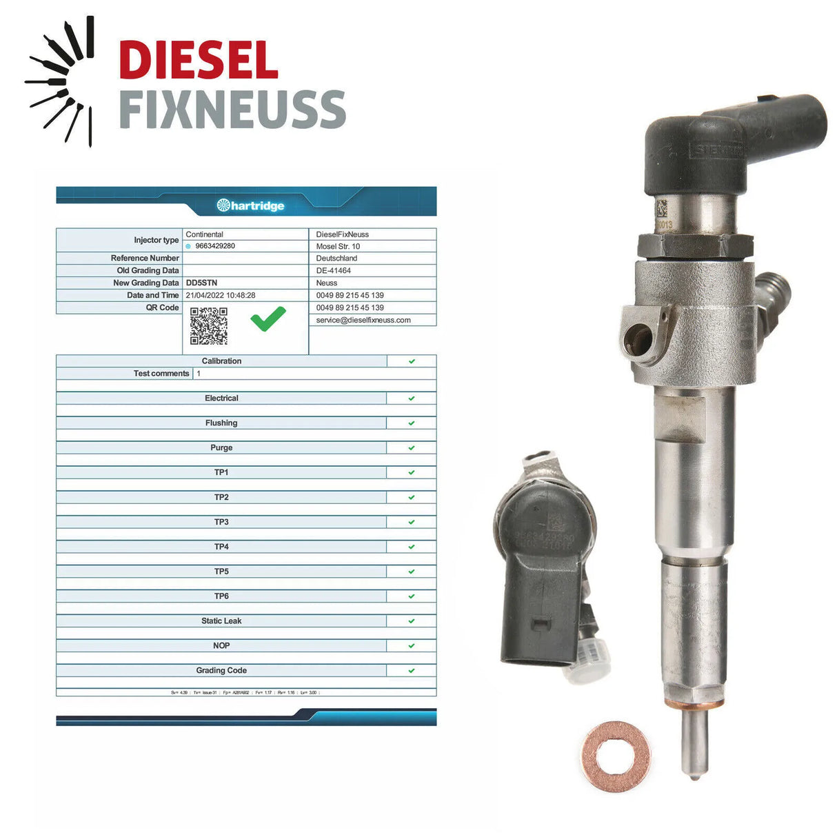 Einspritzdüse Injektor SIEMENS Citroen Xsara Partner Berlingo 1,4