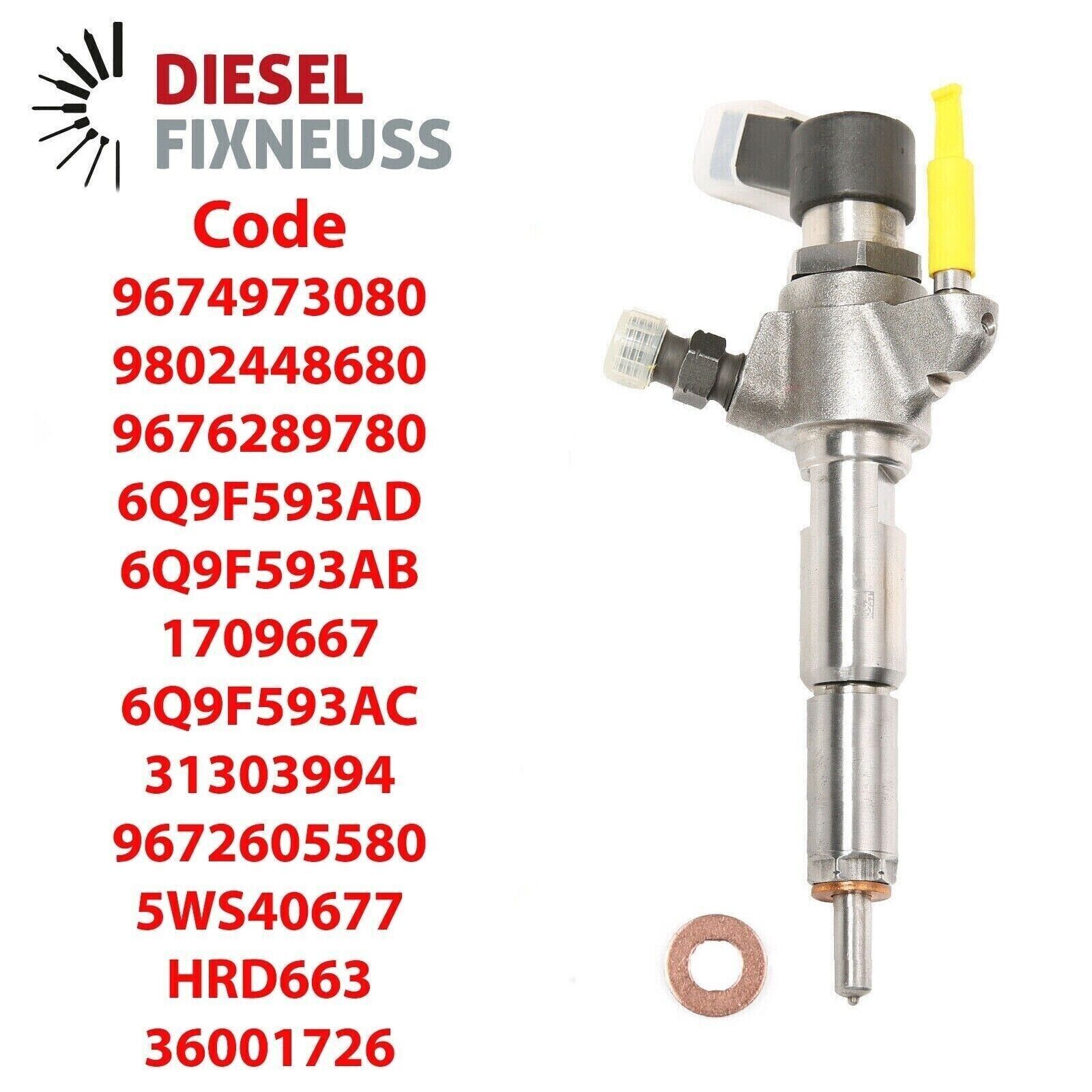 Diesel Injecteur Peugeot 508 C5 1.6 Hdi 115 hp,9802448680,1791017,9674973080