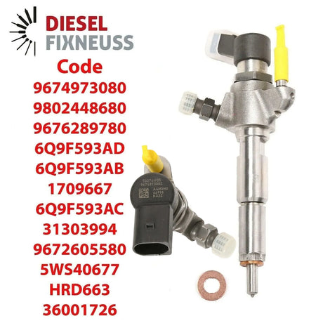 Diesel Injecteur Peugeot 508 C5 1.6 Hdi 115 hp,9802448680,1791017,9674973080