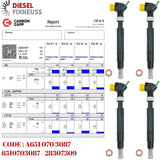 4x Injektor W204 W212 W207 200 220 CDI OM651 A6510703087 28307309