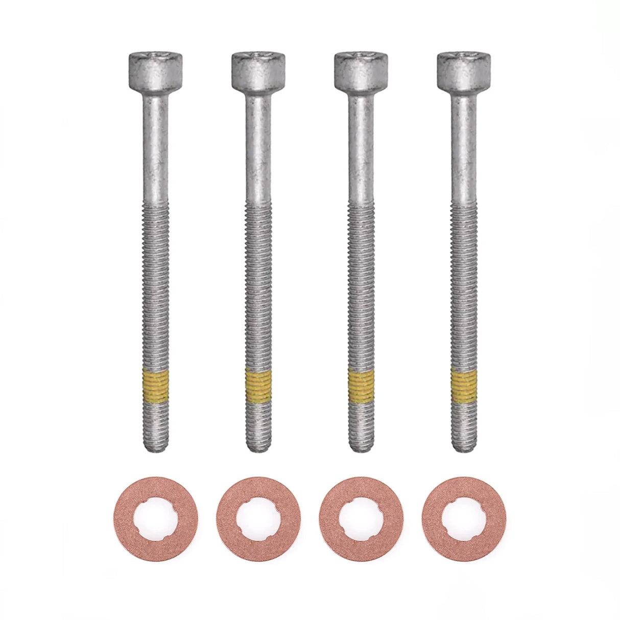 4x Zylinderschraube und 15×7.15×2.0 mm Dichtringe Einspritzdüse für Mercedes