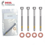4x Zylinderschraube und 15×7.15×2.0 mm Dichtringe Einspritzdüse für Mercedes