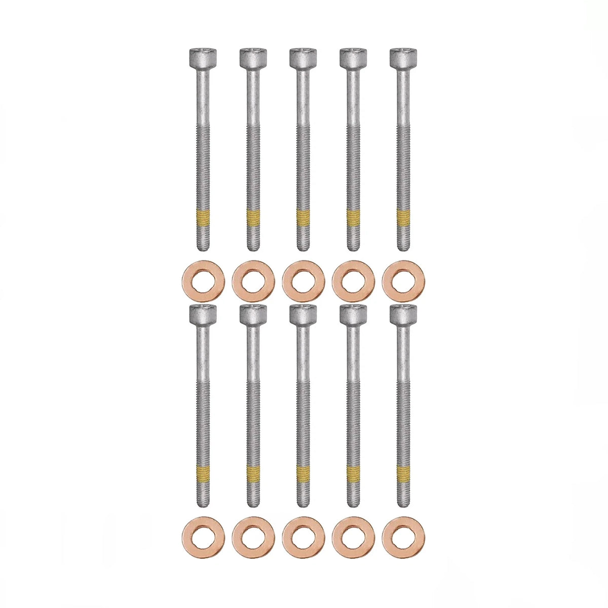 10x Zylinderschraube und 15×7.15×3.0 mm Dichtringe Einspritzdüse für Mercedes