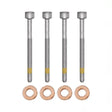 4x Zylinderschraube und 15×7.15×3.0 mm Dichtringe Einspritzdüse für Mercedes