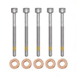 5x Zylinderschraube und 15×7.15×3.0 mm Dichtringe Einspritzdüse für Mercedes