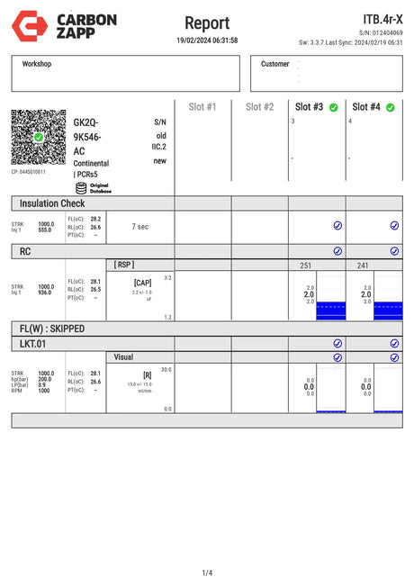 4x Ford Transit 2.0 TDCi Injektor GK2Q-9K546-AB 2143478