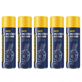 MANNOL 9670 Montage Cleaner Bremsenreiniger Teilereiniger Entfetter 5x500 ml